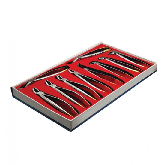 Gift box with 10 diamond extracting forceps 525
